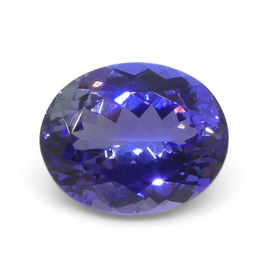 4.56ct Oval Violet Blue Tanzanite from Tanzania - Skyjems Wholesale Gemstones