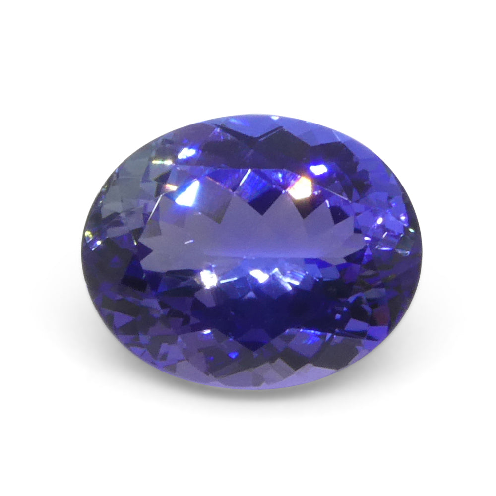 4.56ct Oval Violet Blue Tanzanite from Tanzania - Skyjems Wholesale Gemstones