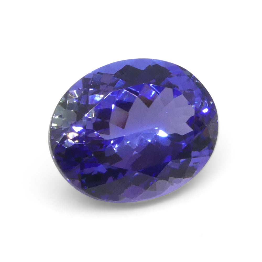 4.56ct Oval Violet Blue Tanzanite from Tanzania - Skyjems Wholesale Gemstones