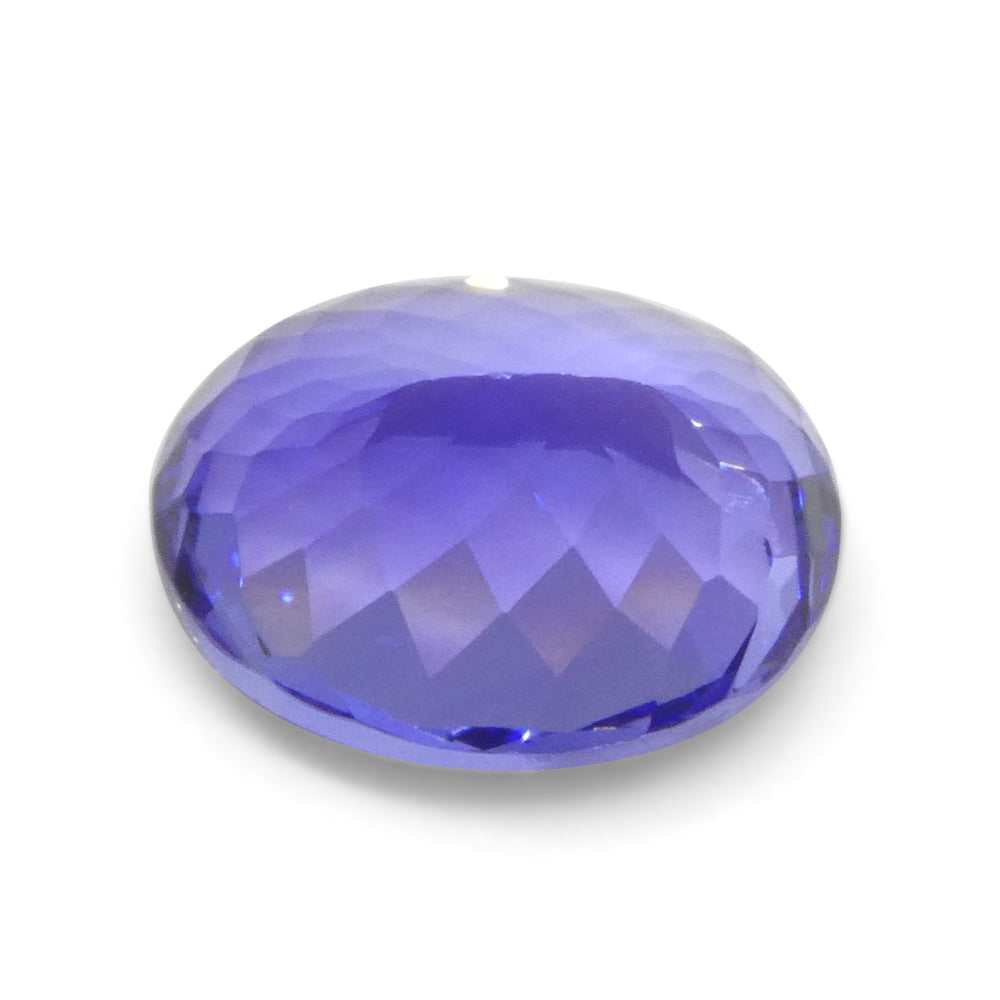 4.56ct Oval Violet Blue Tanzanite from Tanzania - Skyjems Wholesale Gemstones