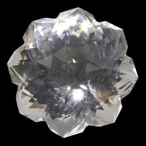 21.01ct Flower White Quartz Fantasy/Fancy Cut - Skyjems Wholesale Gemstones
