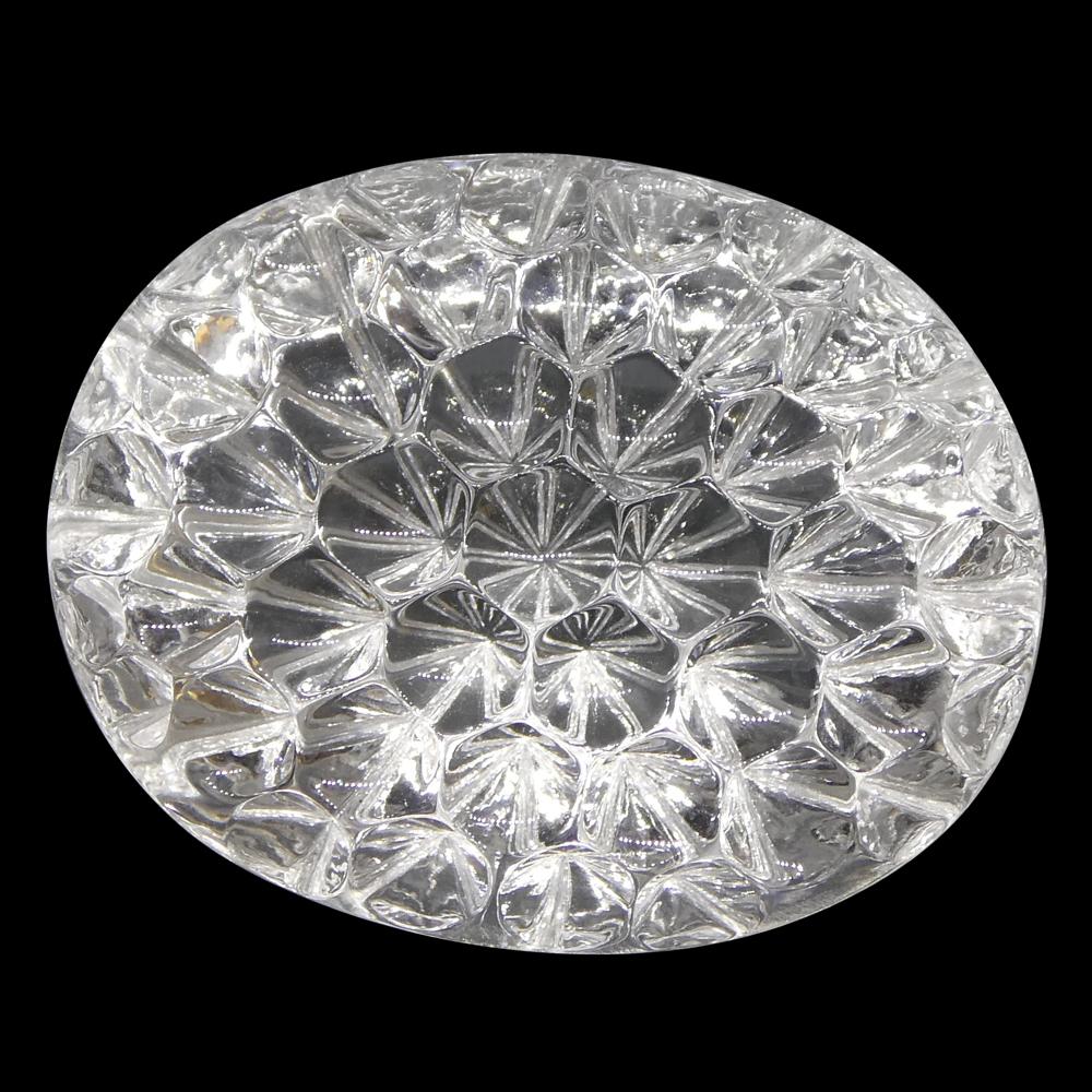 SkyJems 43.15ct Brazilian White Quartz Oval Fantasy Cut - Rare Colorless Gemstone Carving from Trusted Canadian Gem Experts
