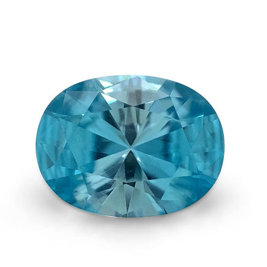 1.92ct Oval Blue Zircon from Cambodia - Skyjems Wholesale Gemstones