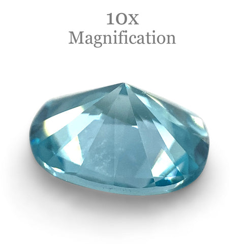 2.31ct Master Cut Oval Blue Zircon from Cambodia