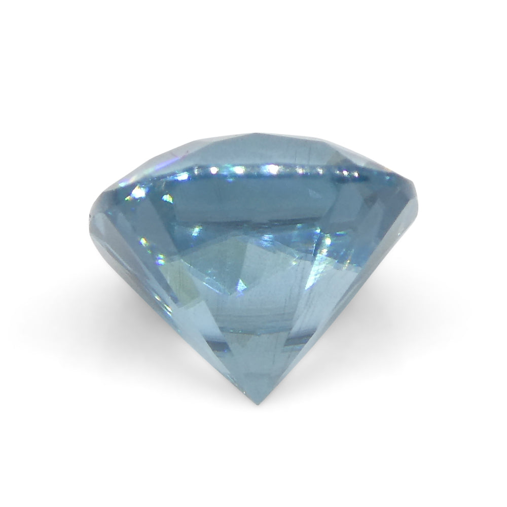 1.65ct Square Cushion Diamond Cut Blue Zircon from Cambodia - Skyjems Wholesale Gemstones