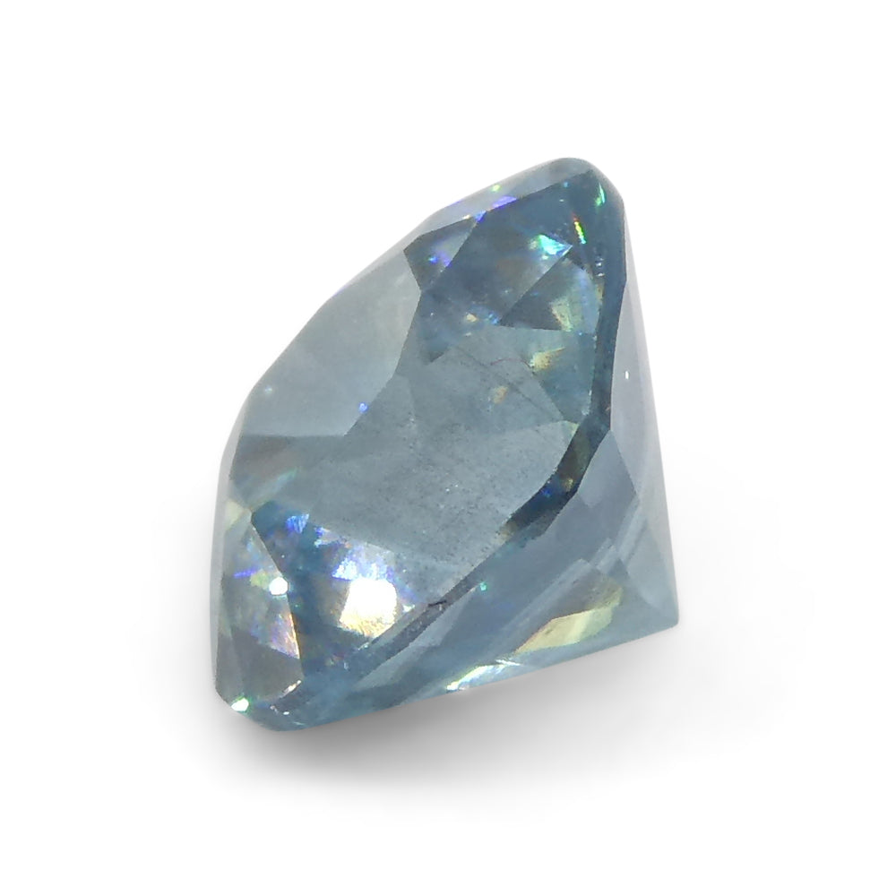 1.65ct Square Cushion Diamond Cut Blue Zircon from Cambodia - Skyjems Wholesale Gemstones