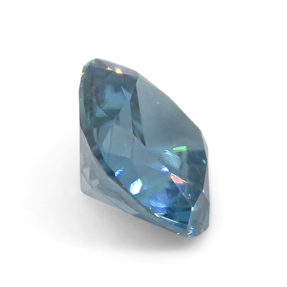 2.04ct Square Cushion Diamond Cut Blue Zircon from Cambodia - Skyjems Wholesale Gemstones