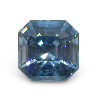 2.43ct Asscher  Blue Zircon from Cambodia - Skyjems Wholesale Gemstones