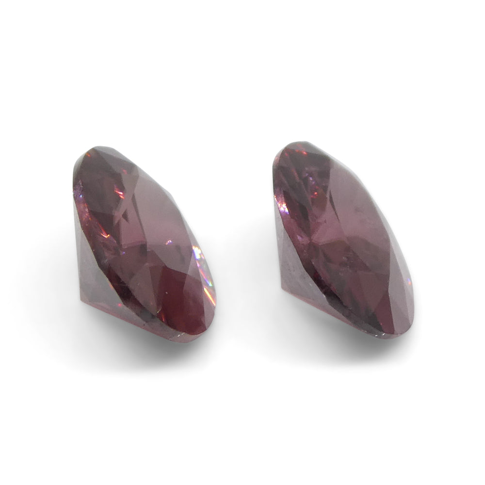 3.24ct Pair Oval Diamond Cut Pink Zircon from Sri Lanka - Skyjems Wholesale Gemstones