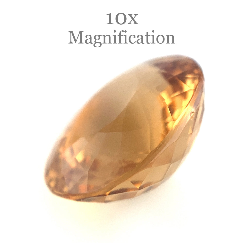 SkyJems 7.23ct Oval Heliodor from Brazil - Golden Yellow Beryl Gemstone with Mixed Cut
