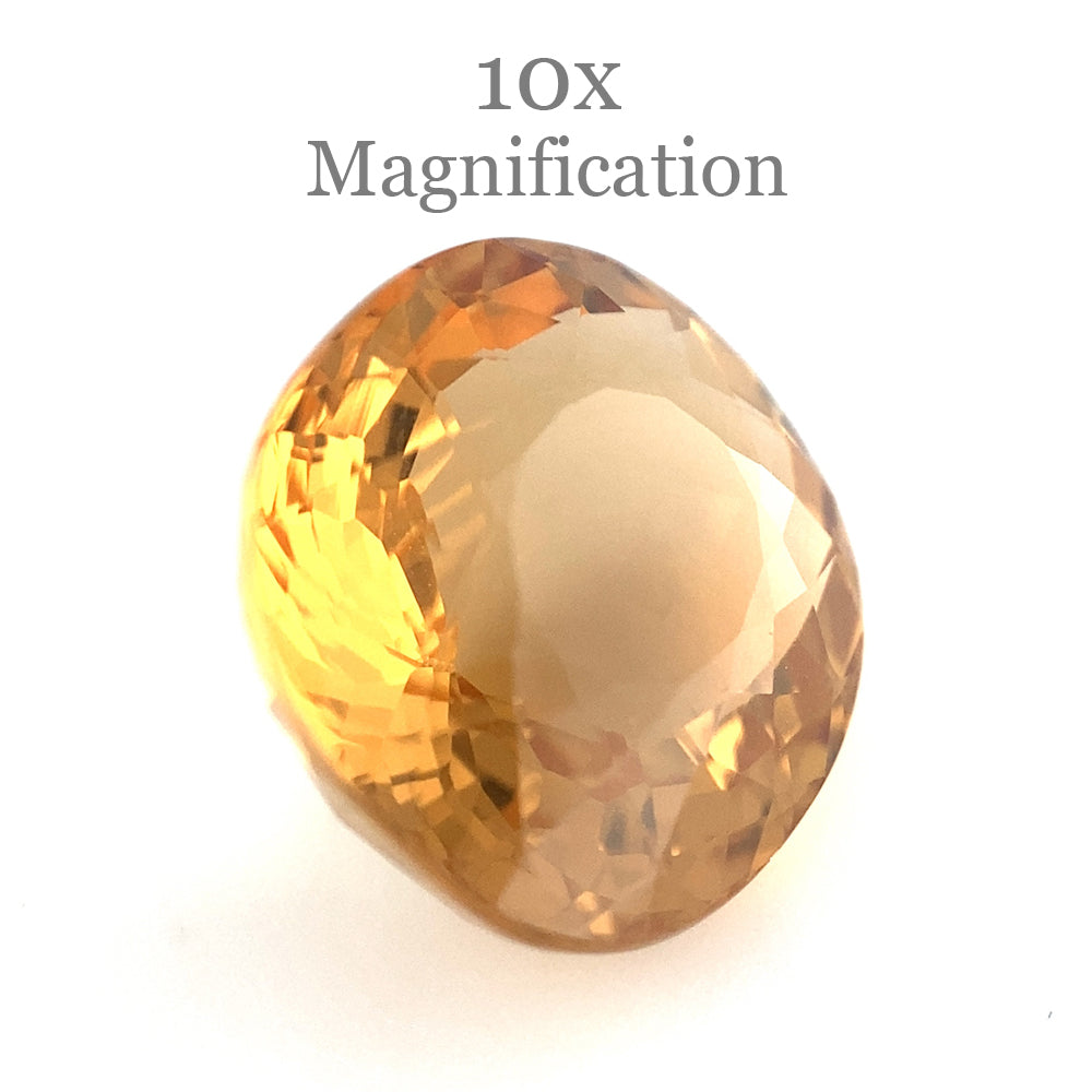 SkyJems 7.23ct Oval Heliodor from Brazil - Golden Yellow Beryl Gemstone with Mixed Cut
