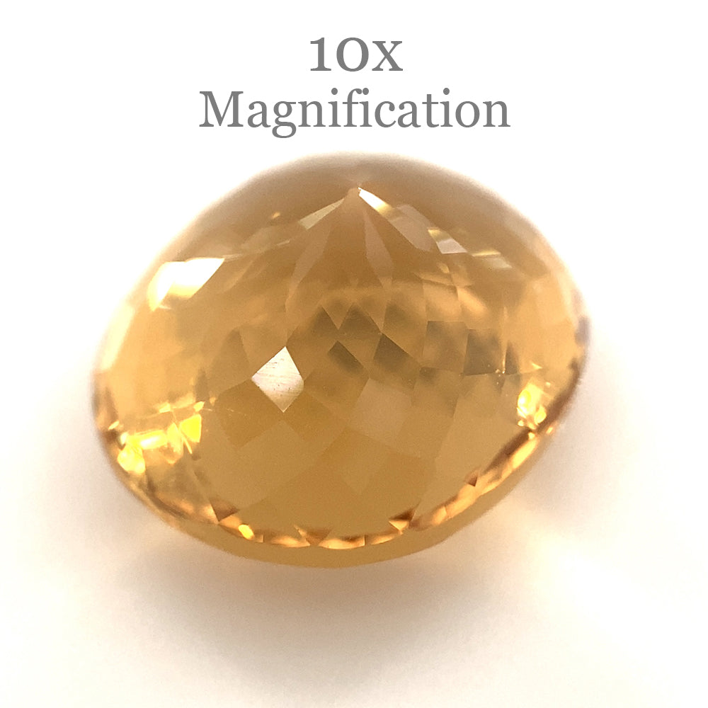 10.70ct Brazilian Golden Yellow Heliodor Beryl Cushion Mixed Cut Gemstone by SkyJems Canada