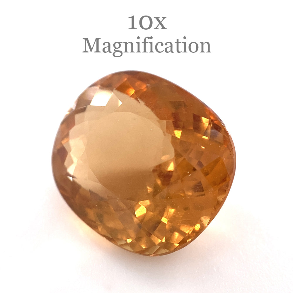 9.25ct Brazilian Golden Yellow Heliodor Beryl Cushion Cut Gemstone by SkyJems Canadian Gem Experts