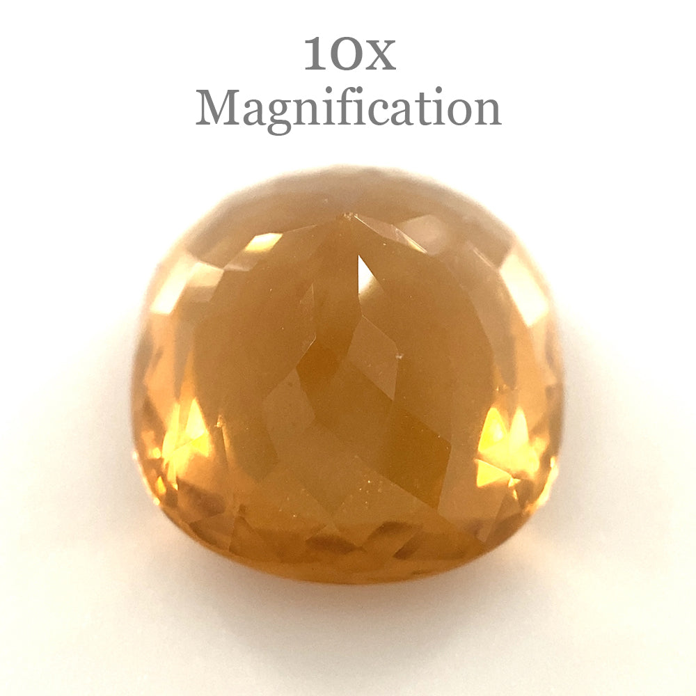 9.25ct Brazilian Golden Yellow Heliodor Beryl Cushion Cut Gemstone by SkyJems Canadian Gem Experts
