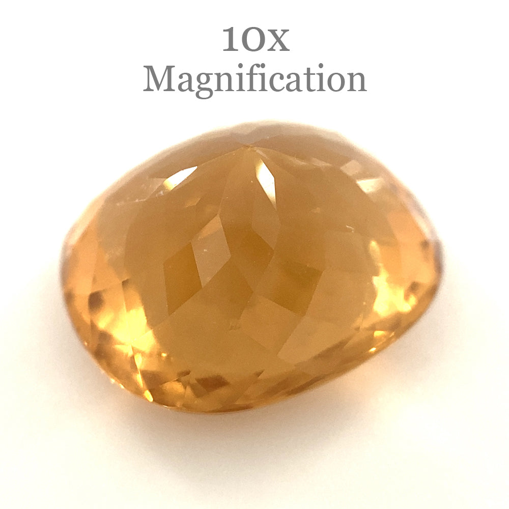9.25ct Brazilian Golden Yellow Heliodor Beryl Cushion Cut Gemstone by SkyJems Canadian Gem Experts