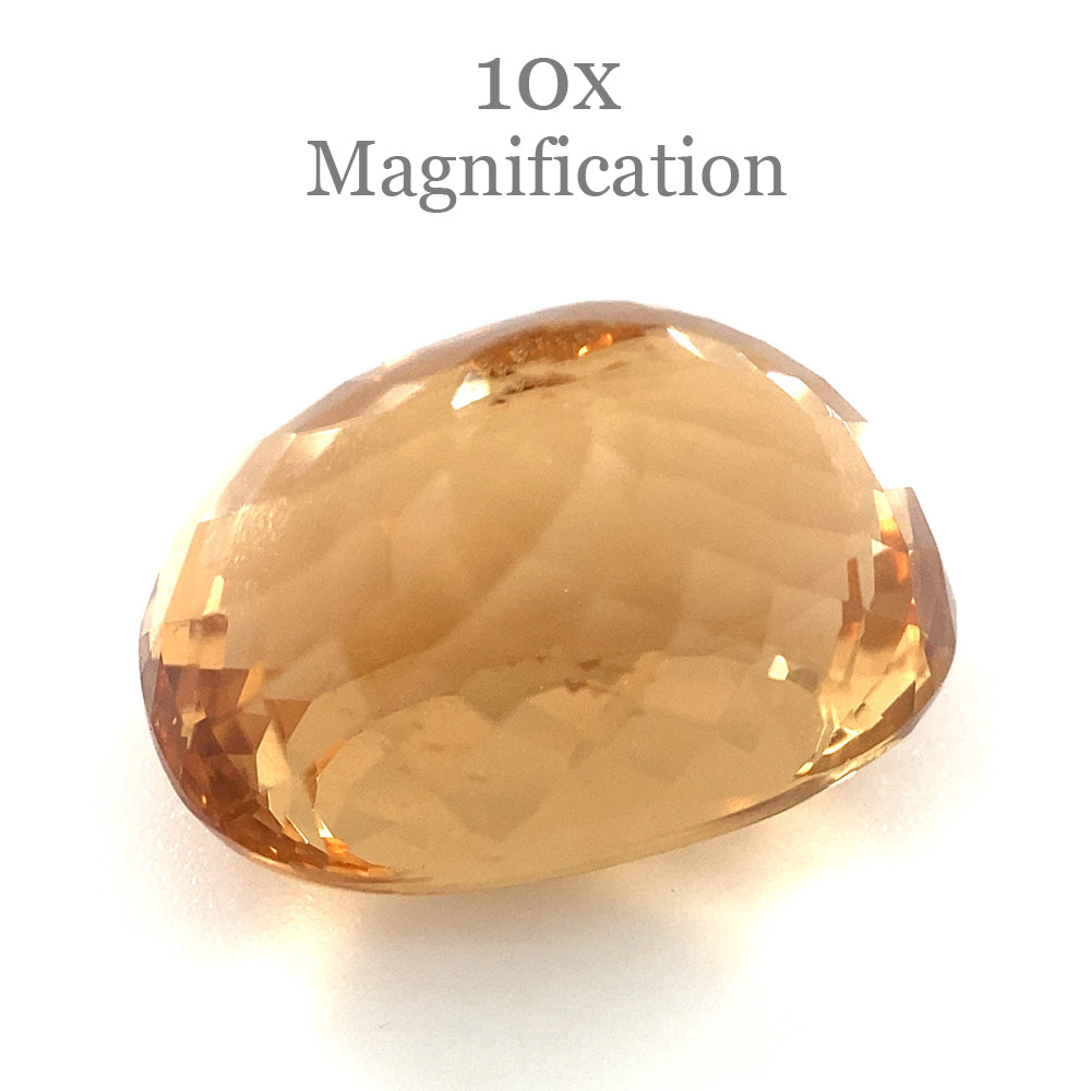 10.80ct Brazilian Golden Yellow Heliodor Beryl Cushion Mixed Cut Gemstone by SkyJems Canada