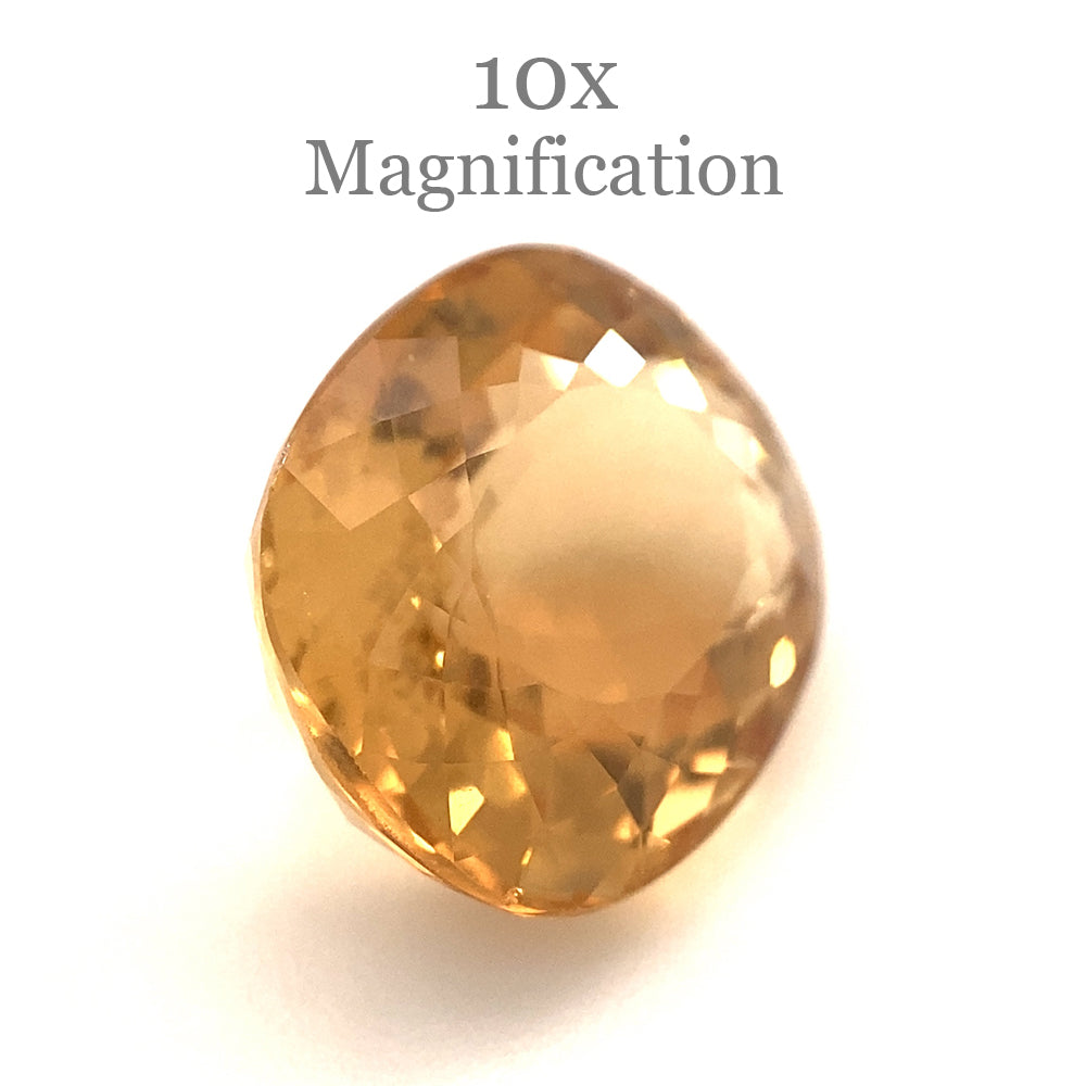 5.95ct Brazilian Golden Yellow Heliodor Beryl Cushion Cut Gemstone by SkyJems Canadian Gem Experts