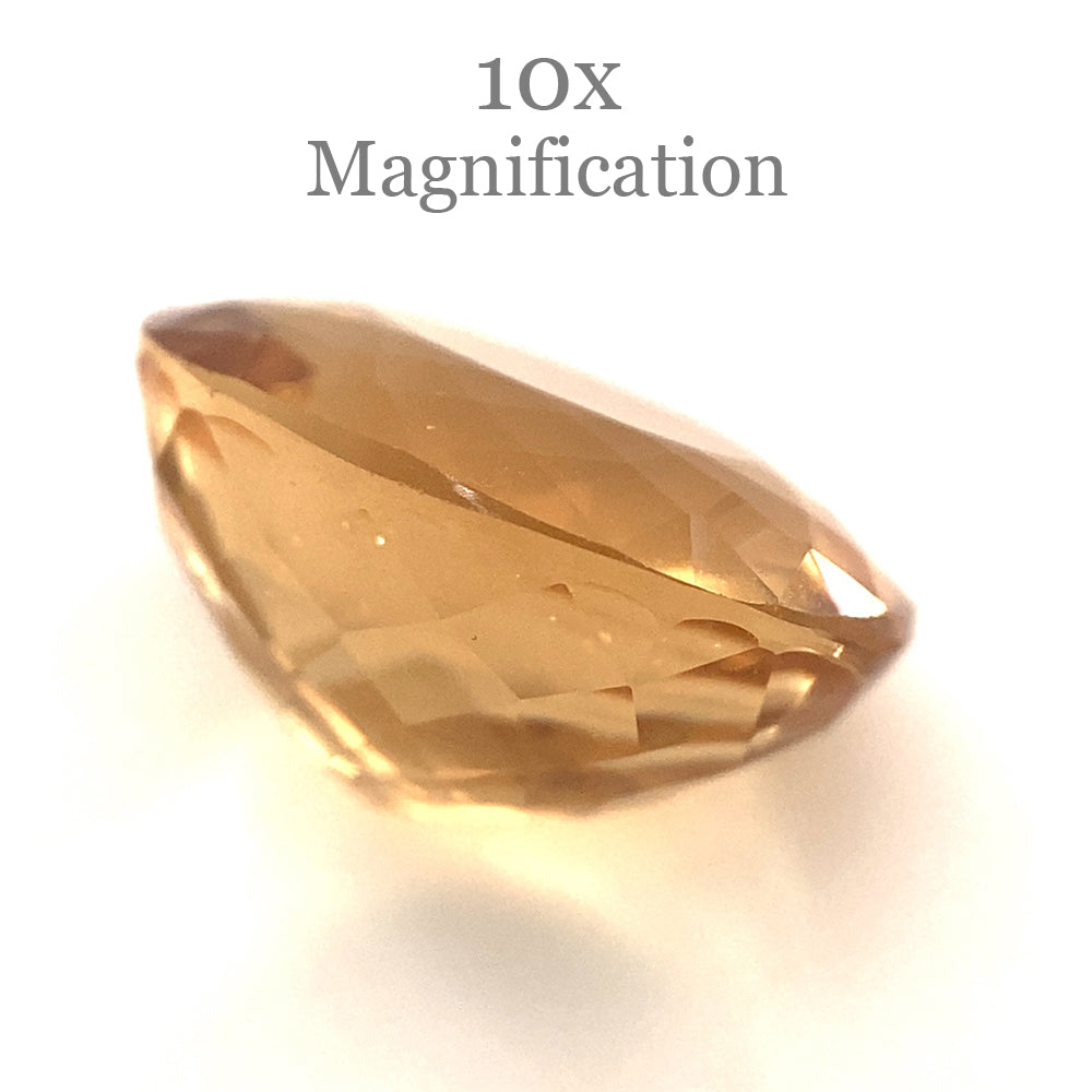5.95ct Brazilian Golden Yellow Heliodor Beryl Cushion Cut Gemstone by SkyJems Canadian Gem Experts