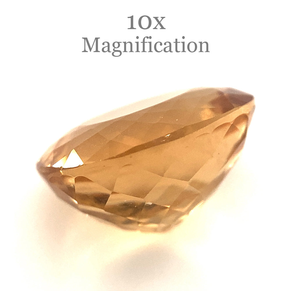 5.95ct Brazilian Golden Yellow Heliodor Beryl Cushion Cut Gemstone by SkyJems Canadian Gem Experts