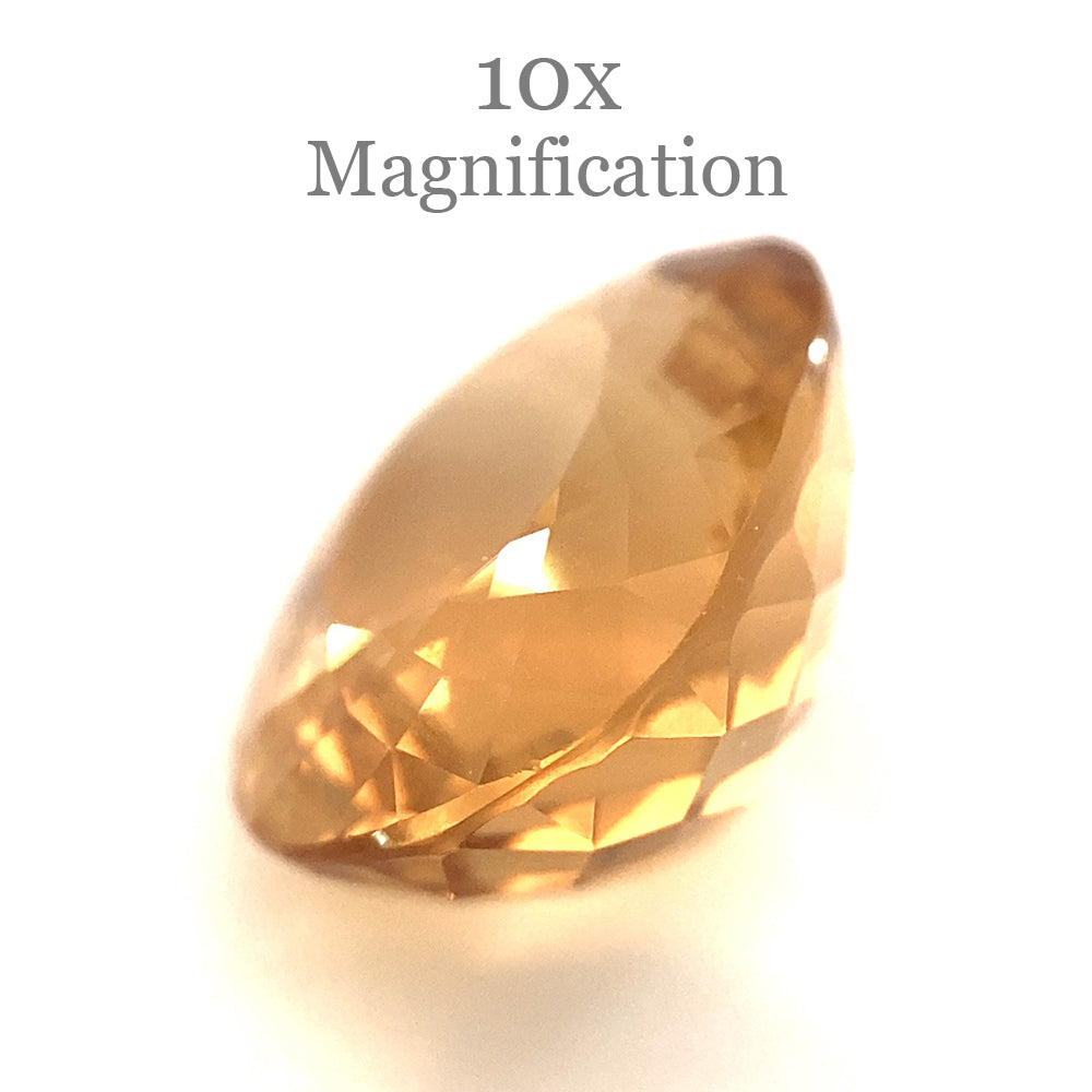 5.95ct Brazilian Golden Yellow Heliodor Beryl Cushion Cut Gemstone by SkyJems Canadian Gem Experts