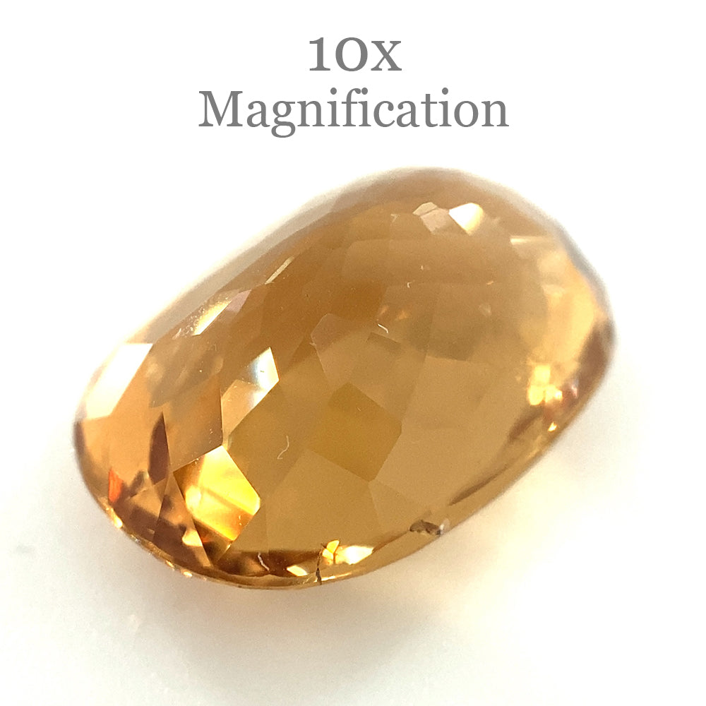 9.10ct Brazilian Golden Yellow Heliodor Beryl Cushion Cut Gemstone by SkyJems Canadian Gem Experts