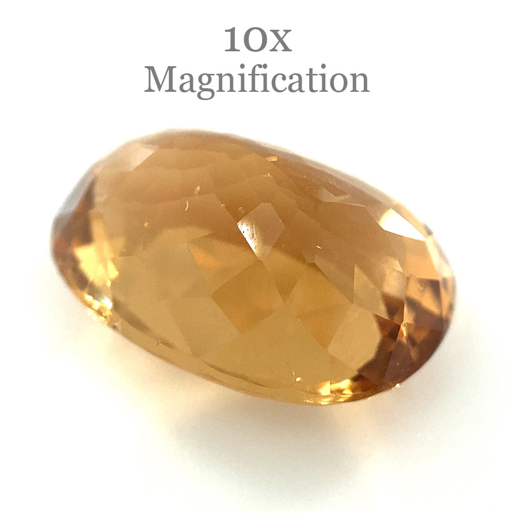 9.10ct Brazilian Golden Yellow Heliodor Beryl Cushion Cut Gemstone by SkyJems Canadian Gem Experts