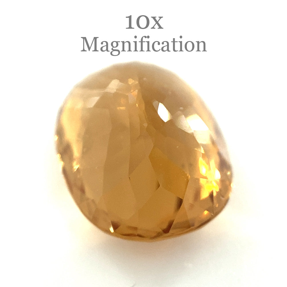 9.10ct Brazilian Golden Yellow Heliodor Beryl Cushion Cut Gemstone by SkyJems, Rare Collector's Gem