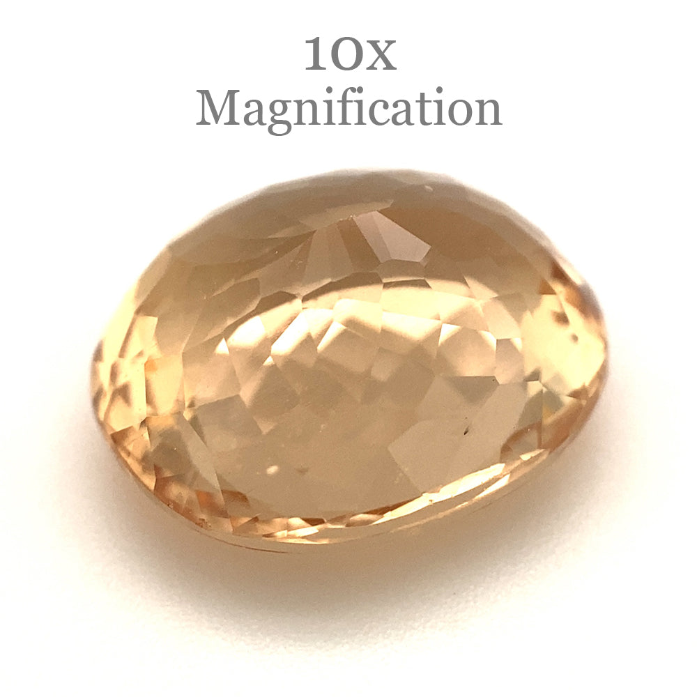 8.00ct Brazilian Golden Yellow Heliodor Beryl Cushion Cut Gemstone by SkyJems Canadian Gem Specialists