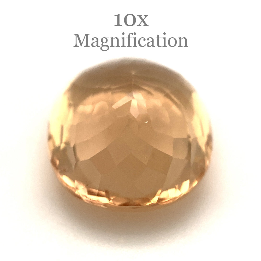 8.00ct Brazilian Golden Yellow Heliodor Beryl Cushion Cut Gemstone by SkyJems Canadian Gem Experts
