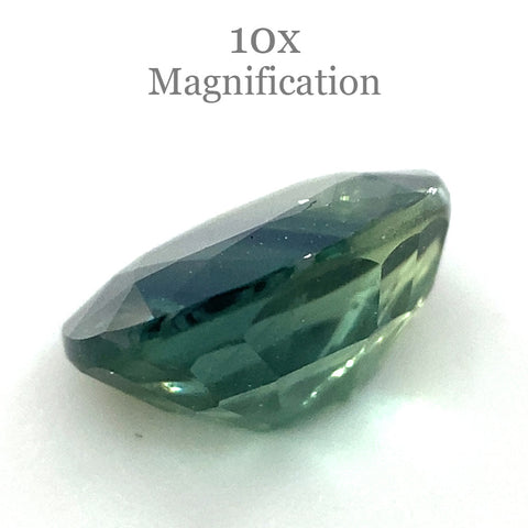1.17ct Oval Teal Green Sapphire