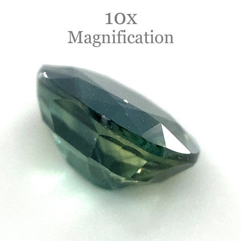 1.17ct Oval Teal Green Sapphire
