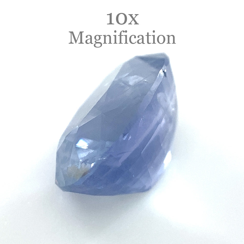 3.18ct Purplish Blue Oval Sapphire from Myanmar, unheated premium gemstone by SkyJems Canadian gem experts