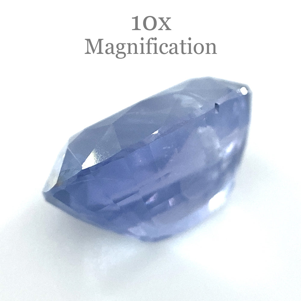 3.18ct Purplish Blue Oval Sapphire from Myanmar, unheated premium gemstone by SkyJems Canadian gem experts