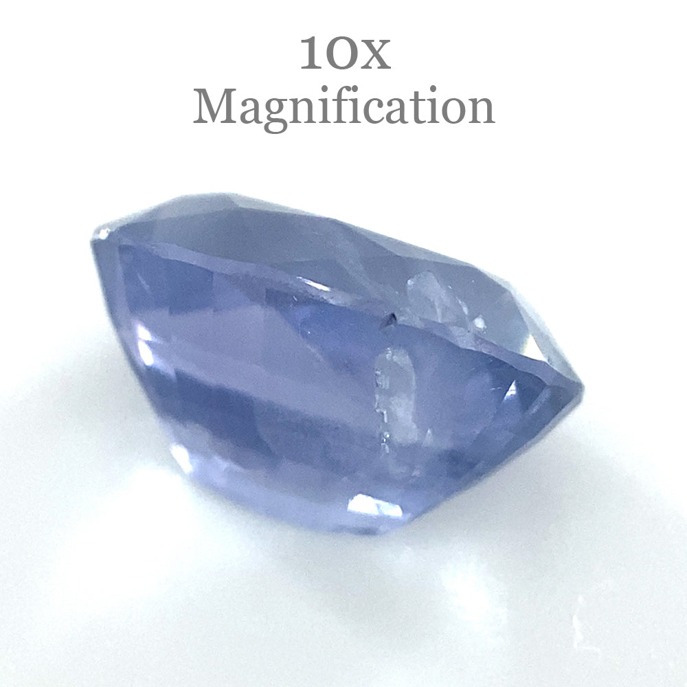 3.18ct Purplish Blue Oval Sapphire from Myanmar, unheated premium gemstone by SkyJems Canadian gem experts