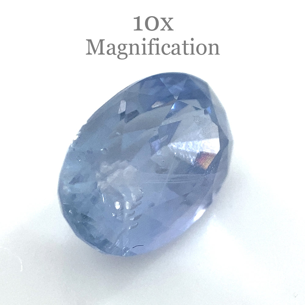 3.18ct Purplish Blue Oval Sapphire from Myanmar, unheated premium gemstone by SkyJems Canadian gem experts