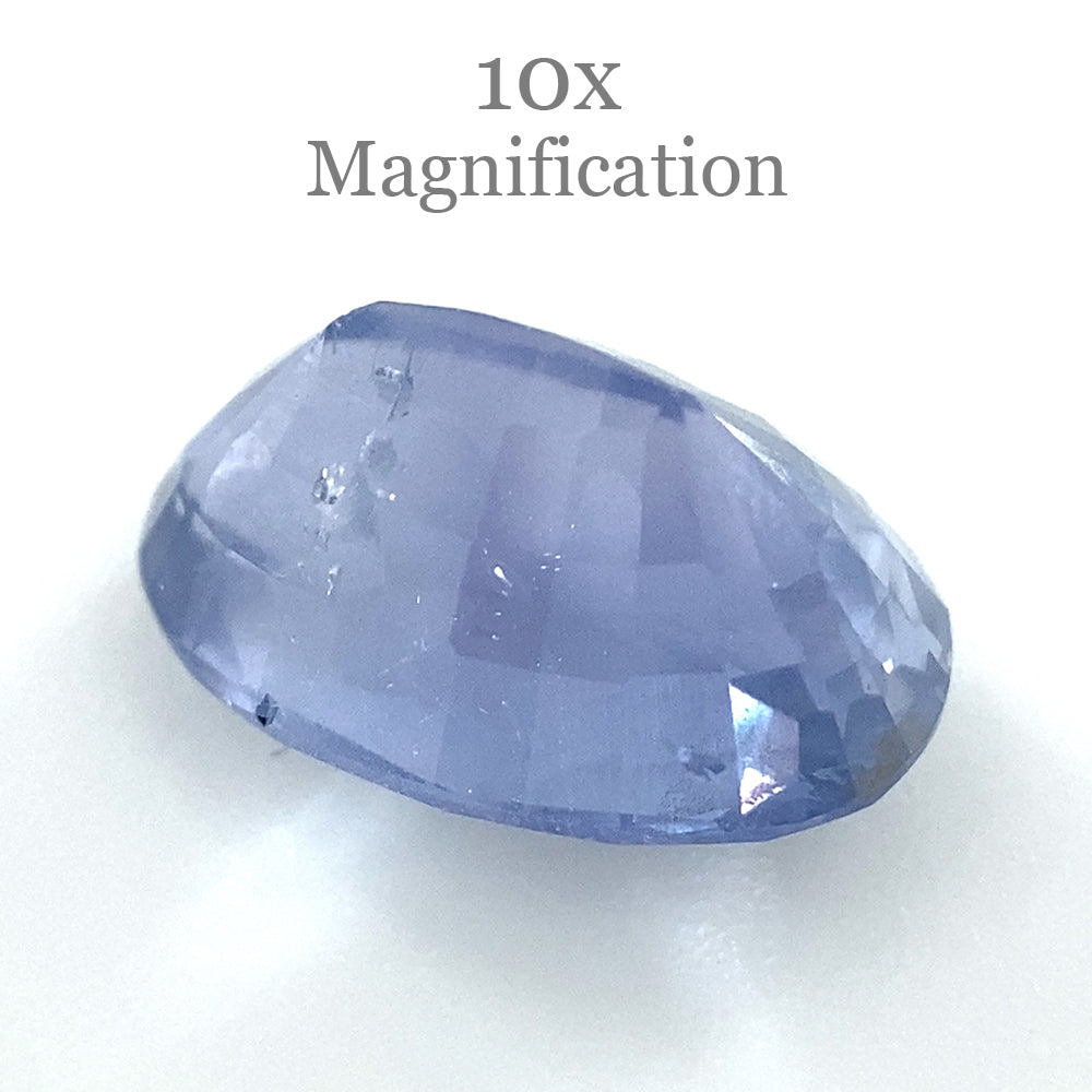 3.18ct Purplish Blue Oval Sapphire from Myanmar, unheated premium gemstone by SkyJems Canadian gem experts