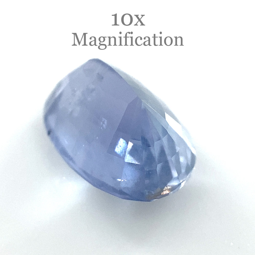 3.18ct Purplish Blue Oval Sapphire from Myanmar, unheated premium gemstone by SkyJems Canadian gem specialists