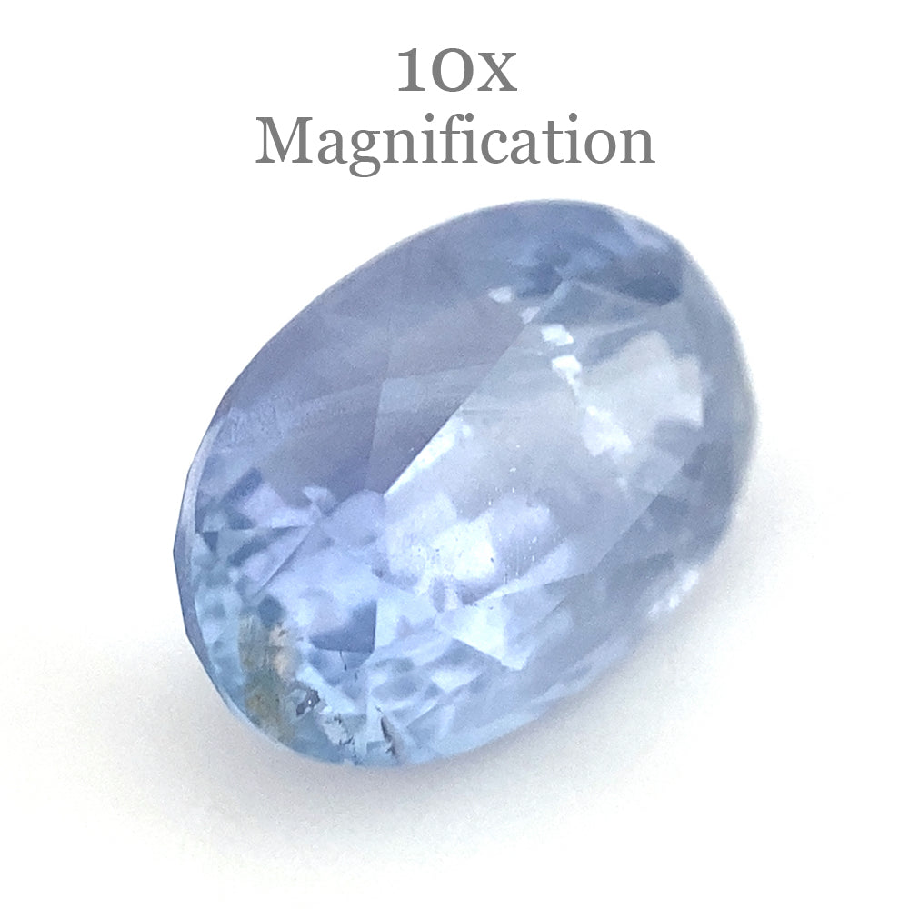 3.18ct Purplish Blue Oval Sapphire from Myanmar, unheated premium gemstone by SkyJems Canadian gem experts